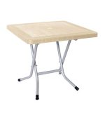 میز مربع تاشو حصیربافت کد 523 - شیری