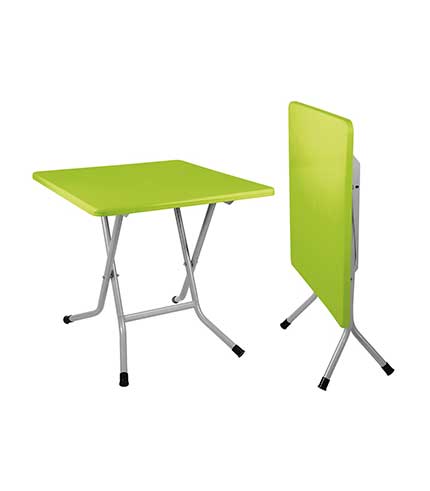 میز مربع تاشو پایه فلزی کد 723 - سبز
