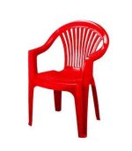 صندلی پلاستیکی بزرگ دسته دار 810 قرمز