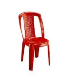 صندلی پلاستیکی بدون دسته 805 قرمز