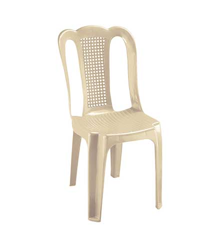 صندلی پلاستیکی بدون دسته 807 کرم روشن