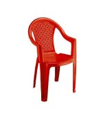 صندلی پلاستیکی بزرگ دسته دار 812 قرمز