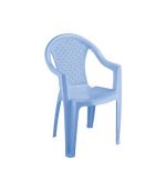 صندلی پلاستیکی بزرگ دسته دار 812 آبی روشن