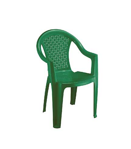 صندلی پلاستیکی بزرگ دسته دار 812 سبز تیره