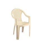 صندلی پلاستیکی بزرگ دسته دار 812 کرم روشن