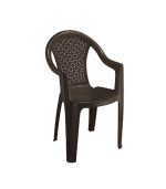 صندلی پلاستیکی بزرگ دسته دار 812 قهوه ای