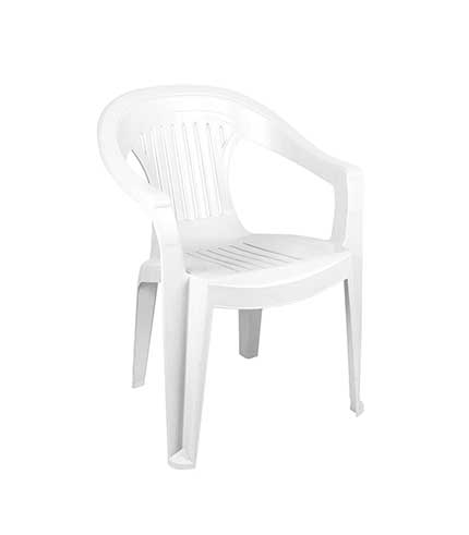 صندلی پلاستیکی بزرگ دسته دار 868 سفید