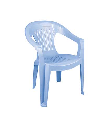 صندلی پلاستیکی بزرگ دسته دار 868 آبی روشن