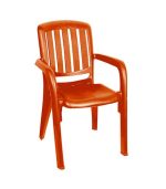 صندلی پلاستیکی دسته دار 886 نارنجی