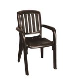 صندلی پلاستیکی دسته دار 886 قهوه ای