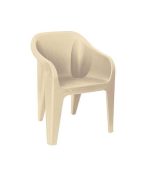 صندلی پلاستیکی دسته دار 889 کرم روشن