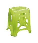 چهارپایه پلاستیکی حصیری بلند 1017 سبز