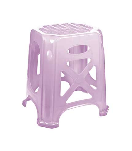 چهارپایه پلاستیکی حصیری بلند 1017 بنفش