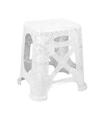 چهارپایه پلاستیکی ترمه 1117 سفید