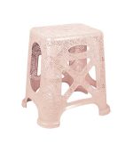 چهارپایه پلاستیکی ترمه 1117 صورتی