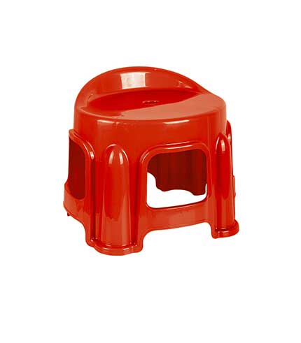 چهارپایه پلاستیکی پشتی دار 1212 قرمز