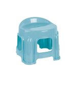 چهارپایه پلاستیکی پشتی دار 1212 آبی تیره