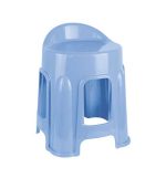 چهارپایه پلاستیکی پشتی دار 1213 آبی