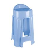 چهارپایه پلاستیکی پشتی دار 1214 آبی تیره