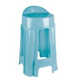 چهارپایه پلاستیکی پشتی دار 1214 آبی