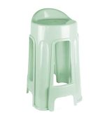 چهارپایه پلاستیکی پشتی دار 1214 سبز روشن