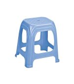 چهارپایه پلاستیکی حصیری بلند 1217 آبی