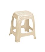 چهارپایه پلاستیکی حصیری بلند 1217 کرم