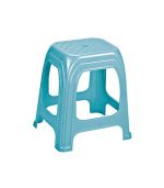 چهارپایه پلاستیکی حصیری بلند 1217 آبی روشن