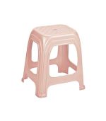 چهارپایه پلاستیکی حصیری بلند 1217 صورتی