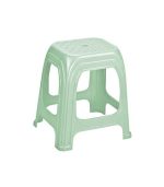 چهارپایه پلاستیکی حصیری بلند 1217 سبز روشن