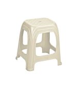 چهارپایه پلاستیکی حصیری بلند 1217 شیری