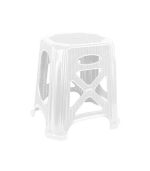 چهارپایه پلاستیکی بلند گلدیس سفید