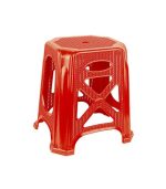 چهارپایه پلاستیکی بلند گلدیس قرمز