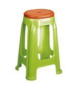 چهارپایه پلاستیکی دو رنگ بلند 1417 سبز