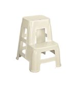 چهارپایه دو پله پلاستیکی بلند شیری