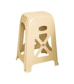 چهارپایه پلاستیکی بلند سوپر کرم