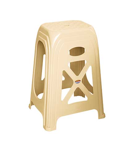 چهارپایه پلاستیکی بلند سوپر کرم