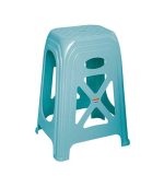 چهارپایه پلاستیکی بلند سوپر آبی روشن