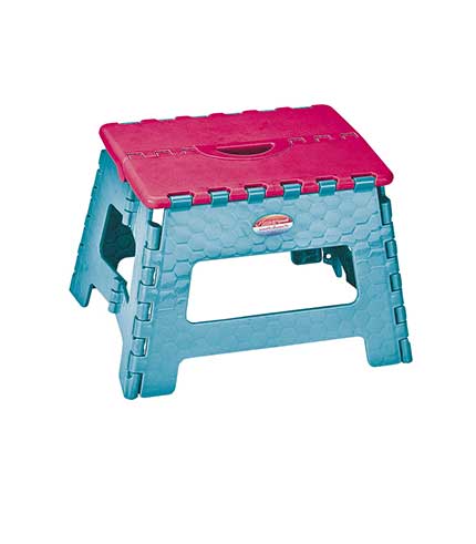 چهارپایه پلاستیکی تاشو 515 ابی