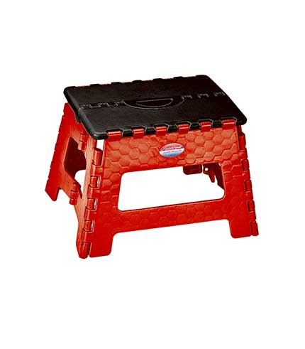 چهارپایه پلاستیکی تاشو 516 قرمز