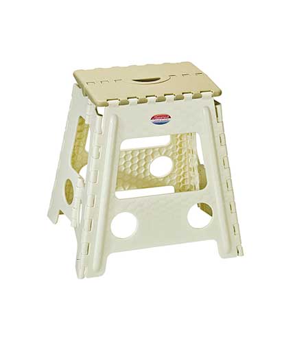 چهارپایه پلاستیکی تاشو 517 کرم