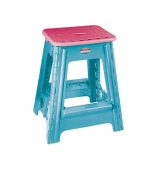 چهارپایه پلاستیکی تاشو 518 آبی