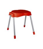 چهارپایه پلاستیکی پایه فلزی مدل 763 قرمز