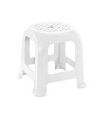 چهارپایه پلاستیکی حصیری مدل 861 سفید