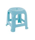 چهارپایه پلاستیکی حصیری مدل 861 آبی روشن