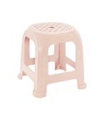 چهارپایه پلاستیکی حصیری مدل 861 صورتی