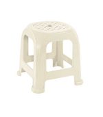 چهارپایه پلاستیکی حصیری مدل 861 شیری