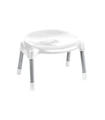 چهارپایه پلاستیکی پایه فلزی مدل 862 سفید