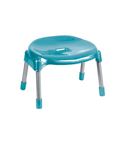 چهارپایه پلاستیکی پایه فلزی مدل 862 آبی تیره