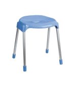 چهارپایه پلاستیکی پایه فلزی مدل 863 آبی